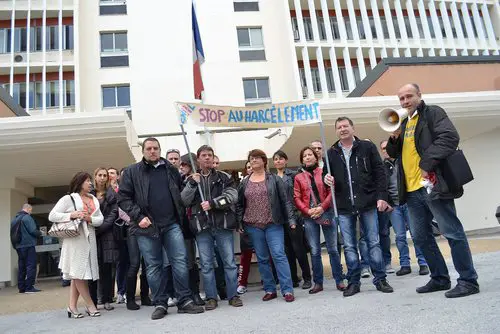 Infirmiers libéraux devant la CPAM de Toulon