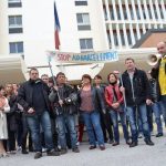 Toulon, les infirmiers libéraux manifestent devant la CPAM
