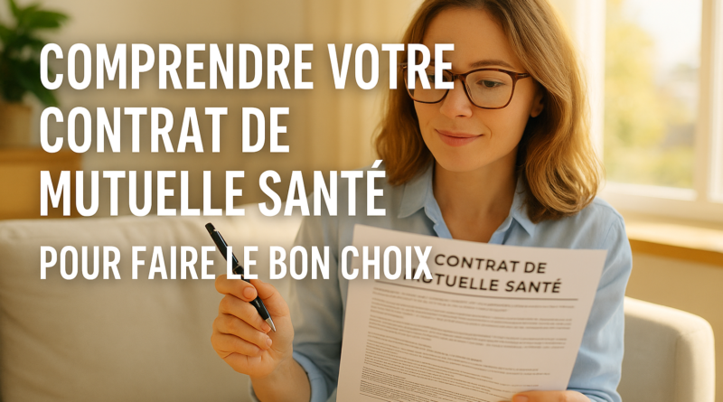 Comprendre Votre Contrat de Mutuelle Santé pour Faire le Bon Choix